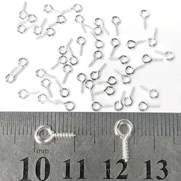 300PCS Mini Screw Eye Pins for Jewelry & Crafts