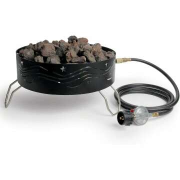 Camco 58041 Portable Campfire - Outdoor Propane Fire Pit