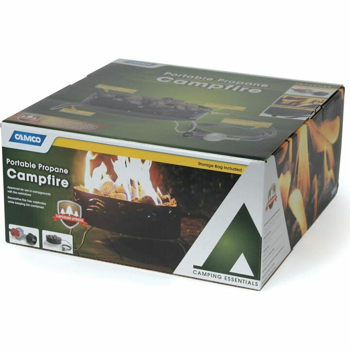 Compact Outdoor Propane Fire Pit for Camping