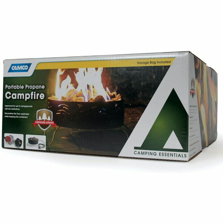 Compact Outdoor Propane Fire Pit for Camping