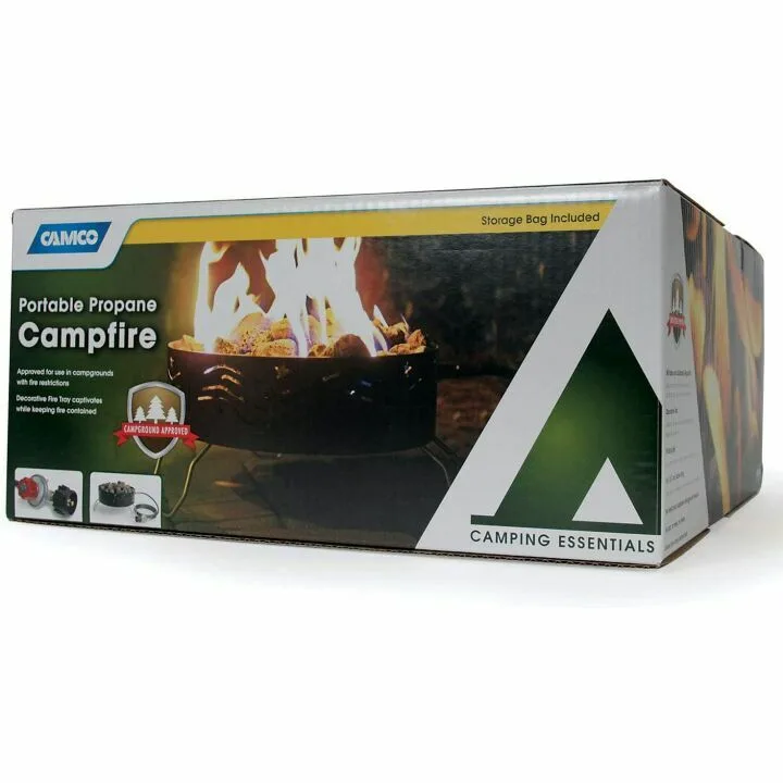 Compact Outdoor Propane Fire Pit for Camping