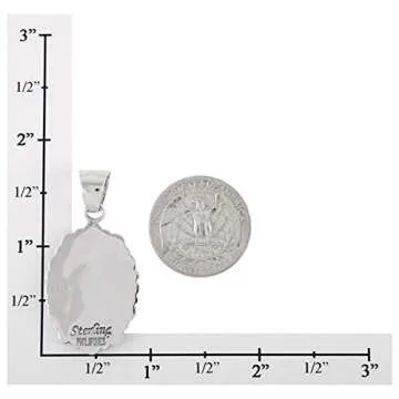 Turquoise Pendant Necklace 925 Sterling Silver Genuine Gemstones 20" (Rainbow Spiny Turquoise)