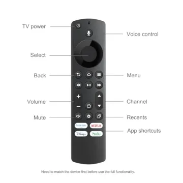 Voice Remote for Insignia, Toshiba, Pioneer Smart TVs