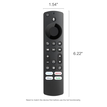 Voice Remote for Insignia, Toshiba, Pioneer Smart TVs