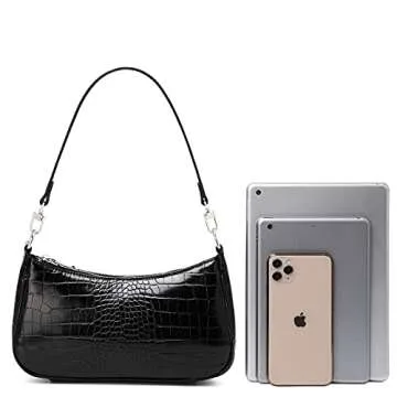 lapsting Women Small Shoulder Bag Mini Purse Womens Crossbody Clutch Purses 90s Y2k Bags (C - Large Black)