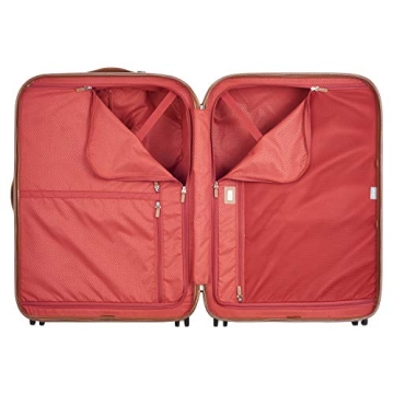 DELSEY PARIS Chatelet Hard+ Hardside Luggage with Spinner Wheels, Champagne White, 2 Piece Set, (21/28), with brake