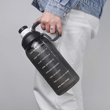 64 OZ BPA-Free Water Bottle with Straw and Handle
