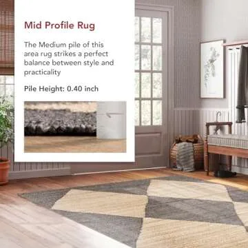 nuLOOM Pandora Diamond Jute Area Rug - Handmade Luxury
