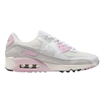 Nike Women's Air Max 90 White/Sail-Med Soft Pink (FN7489 100) - 9