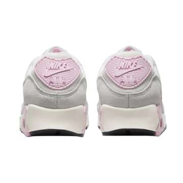 Nike Women's Air Max 90 White/Sail-Med Soft Pink (FN7489 100) - 9