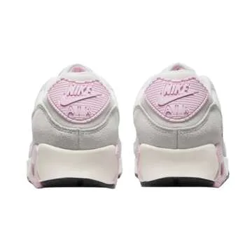 Nike Women's Air Max 90 White/Sail-Med Soft Pink (FN7489 100) - 9
