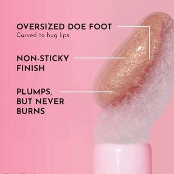 Lawless Forget the Filler Lip Plumping Line Smoothing Gloss - Glazed - Premium Volumizing Lip Gloss with Natural Ingredients Designed to Plump, Firm, and Hydrate Lips 0.11 oz