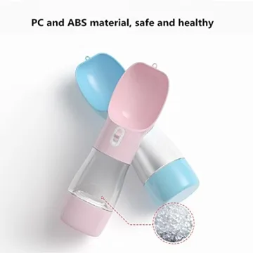 Misthis Outdoor Dog Water Bottle with Food Container