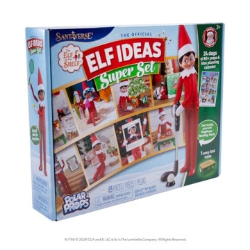The Elf on the Shelf 24-Day Super Set with 80+ Props and Magic Pants - Ages 3+