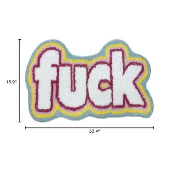 COMBLUE Pink Cute Bath Mat Non Slip, Extra Soft Funky Funny Bathroom Rugs for Floor Decor, Luxury Mi...