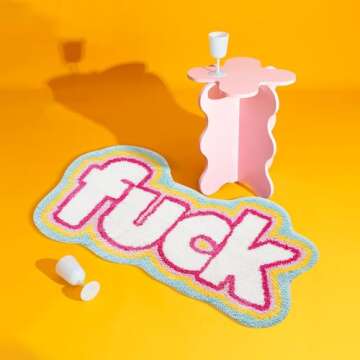 COMBLUE Funny Cute Bath Mat - Soft, Absorbent & Stylish