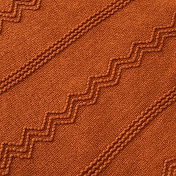 BATTILO HOME Caramel Throw Blanket for Couch, Orange Red Throw Blanket for Bed, Fall Decor Rust Red Fall Throw Blanket, Halloween Decoration, 50"x60"