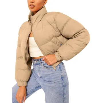 Buy Flygo Women's Cropped Puffer Jacket for Style