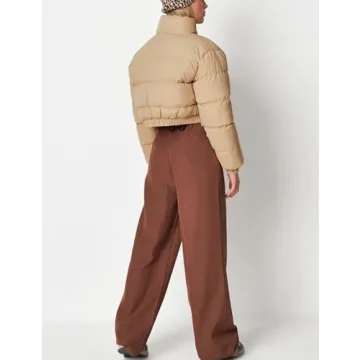 Buy Flygo Women's Cropped Puffer Jacket for Style