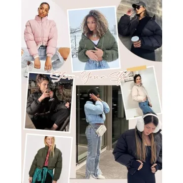Buy Flygo Women's Cropped Puffer Jacket for Style