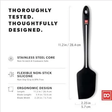 DI ORO Silicone Spatula for Versatile Kitchen Cooking