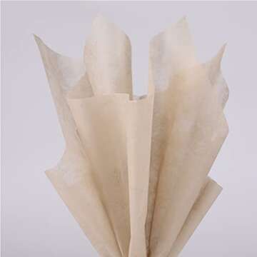 50 Sheets Of Cotton Wrapping Flower Paper Non-Woven Floral Wrapping Paper Waterproof Pleated Withdrawable Flower Bouquet Lining Paper Flower Shop Supplies Floral Gift Packaging Materials (Naked color)