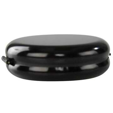 Home-X Coin Dispenser, Hard Case Coin Organizer and Storage for Coins, Compact Money Sorter, Coin Holder for Collectors, Portable Coin Holder for Car, 3 ¼ " D x 1 ¼ " H, Black