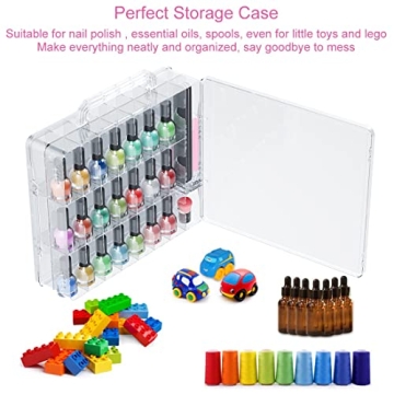 JIASHENG Nail Polish Organizer Case for 48 Bottles