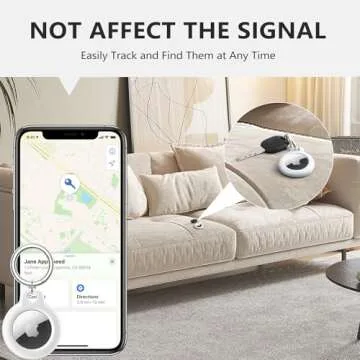 Maledan 4 Pack Airtag Holder Air Tag Case with Keychain, Anti-Scratch PC Airtags Key Chain for Apple Air Tags, Protective Accessories for GPS Item Finder Tracker Cover Bags Keys, Black/Blue/White/Rose