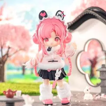 CALEMBOU BJD Blind Box, 1/12 Cute NAGI Study Tour Series BJD Doll, 5.5 Inches Collectable Action Figure for Birthday Gifts(3PCs)