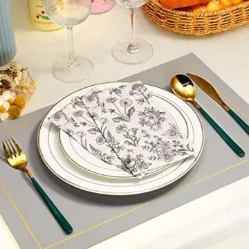 Elegant Tatuo Floral Disposable Napkins for All Occasions