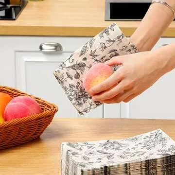 Elegant Tatuo Floral Disposable Napkins for All Occasions