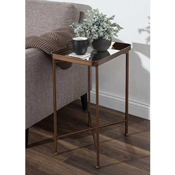 Celia Modern Mirrored Side Table for Stylish Living