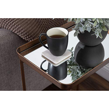 Celia Modern Mirrored Side Table for Stylish Living