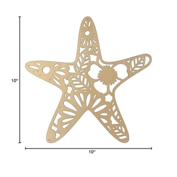 Birsppy Starfish Decor - Wooden Coastal Wall Art