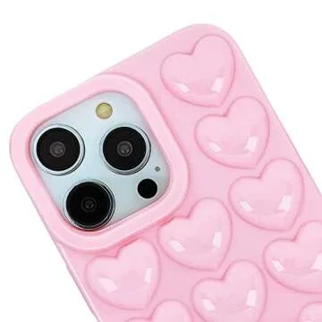 DMaos iPhone 14 Pro Case for Women, Cute Girly Design
