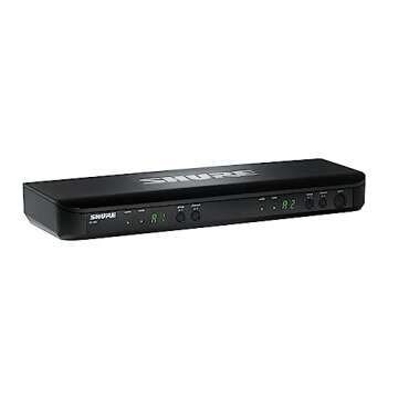 Shure BLX188/CVL UHF Wireless Microphone System - Perfect for Interviews, Presentations, Theater - 14-Hour Battery Life, 300 ft Range | Includes (2) Lavalier Mics, Dual Channel Receiver | J10 Band