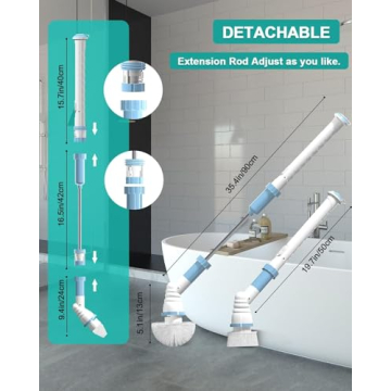 Electric Spin Scrubber for Effortless Home Cleaning