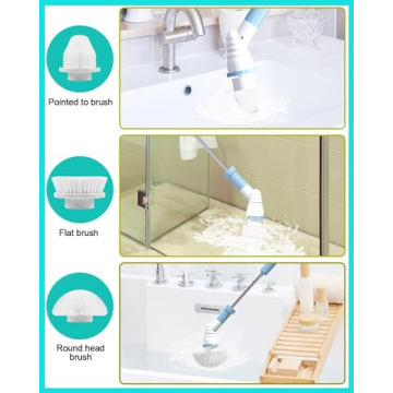 Electric Spin Scrubber for Effortless Home Cleaning