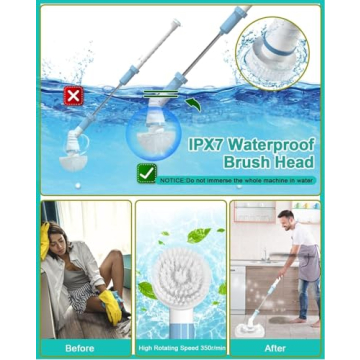 Electric Spin Scrubber for Effortless Home Cleaning