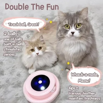 ORSDA Electronic Cat Toy 2-in-1 for Indoor Cats - Interactive Fun