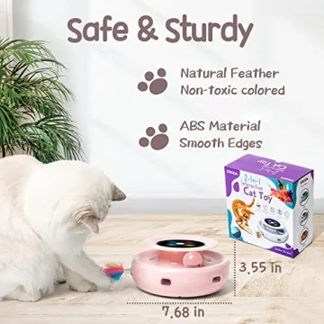 ORSDA Electronic Cat Toy 2-in-1 for Indoor Cats - Interactive Fun