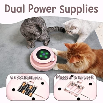 ORSDA Electronic Cat Toy 2-in-1 for Indoor Cats - Interactive Fun