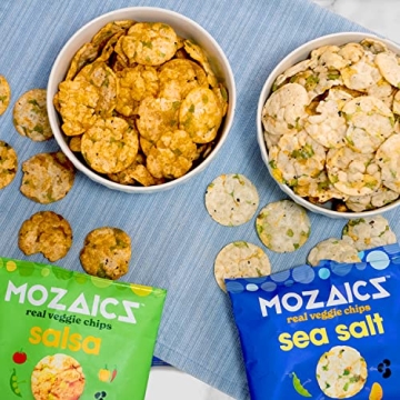 Mozaics Sea Salt Veggie Chips - Healthy Popped Snacks