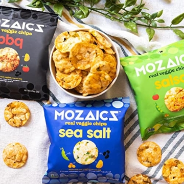 Mozaics Sea Salt Veggie Chips - Healthy Popped Snacks