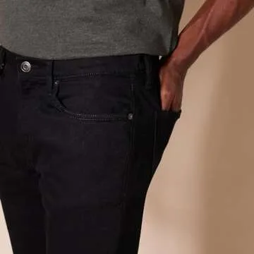 Amazon Essentials Men's Skinny-Fit Stretch Jean, Black, 28W x 28L