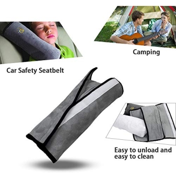 COFFLED Kids Seat Belt Pillow 2PC Comfort Safety Travel