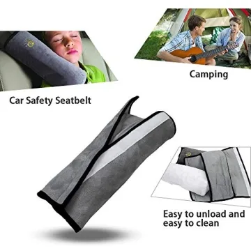 COFFLED Kids Seat Belt Pillow 2PC Comfort Safety Travel