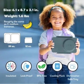 OmieBox UP Bento Box - Insulated Kids Lunch Box