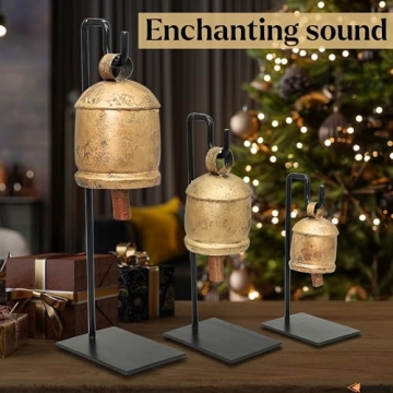 Rustic Carfar Harmony Bells Set of 3 for Chic Decor